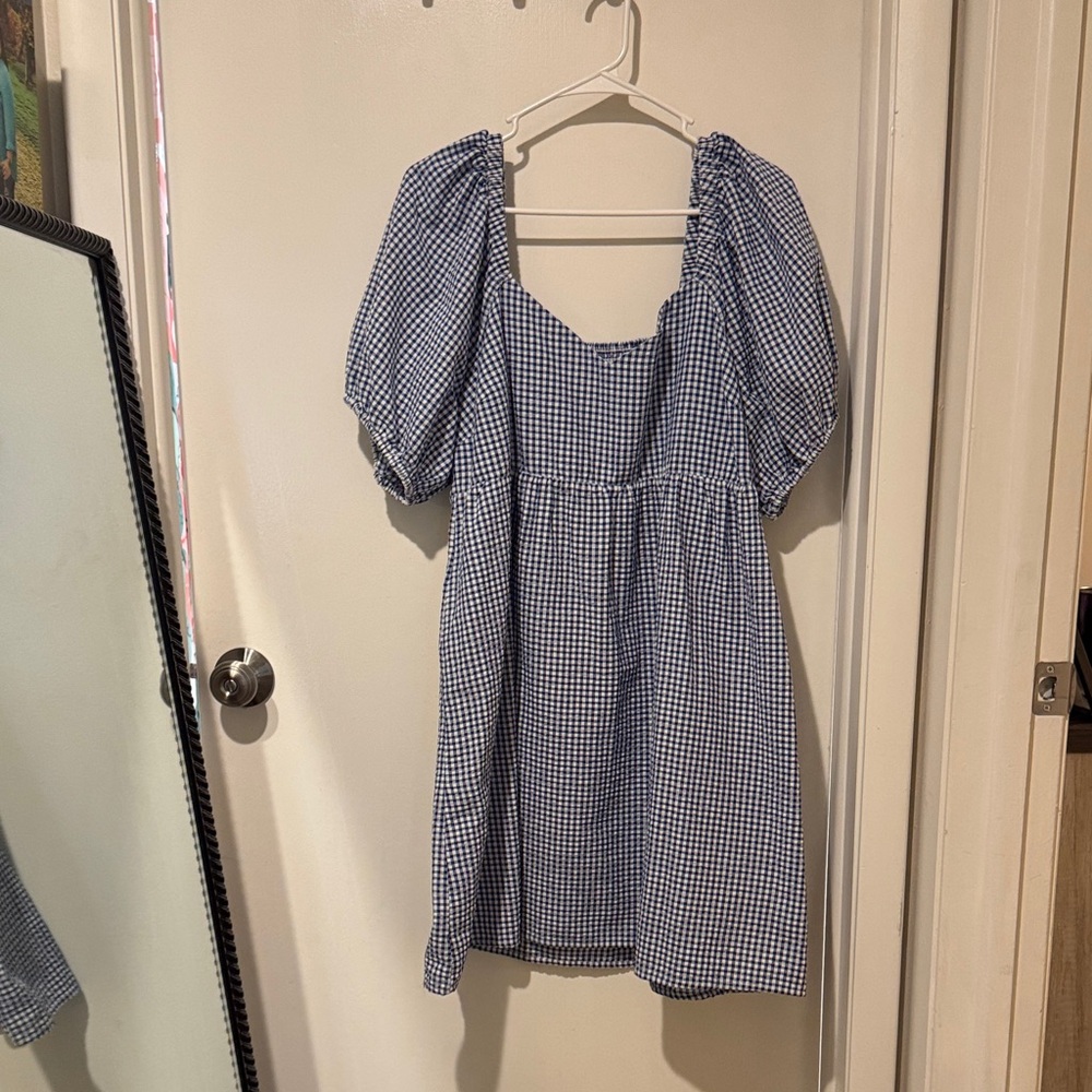 Old Navy Blue Gingham Dress